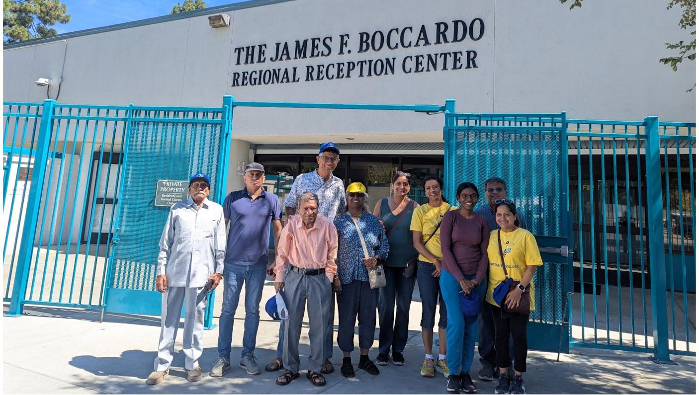 TAP volunteers outside the James F. Boccardo Regional Reception Center in San Jose